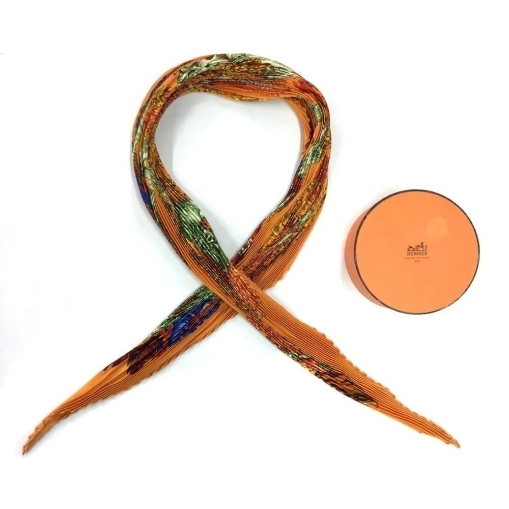 HERMES chapeau Carre 90 Multicolor Silk